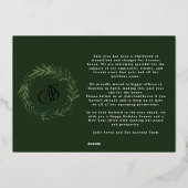 Kerst krans foto Collage Logo Business Folie Feestdagenkaart (Achterkant)