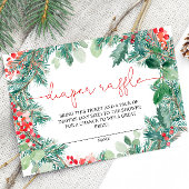 Kerst krans groen luier Raffle Kaart