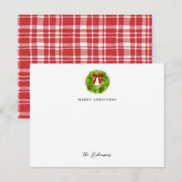 Kerst Krans Notitiekaartje
