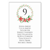 Kerst Krans Trouwstoel Zitting Grafiek Kaarten (Achterkant)