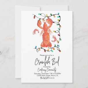 Kerst Kreeft Rivierkreeft Schaaldier Flyer Kaart