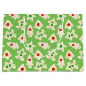 Kerst Krentenkoek Kerstmis Groen Groot Cadeauzakje (Voorkant)