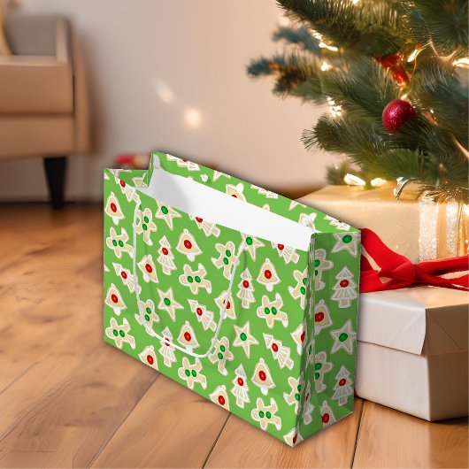 Kerst Krentenkoek Kerstmis Groen Groot Cadeauzakje