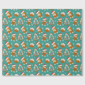Kerst Krentenkoek Koekjes Cadeaupapier (Vlak)
