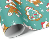Kerst Krentenkoek Koekjes Cadeaupapier (Rol Hoek)