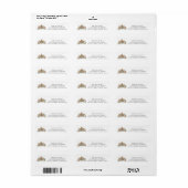 Kerst Krentenkoek Koekjes Retouradres Etiket (Full Sheet)