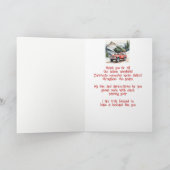 Kerst krijgen kerstboom voor echtgenoot vriend feestdagen kaart (Binnen)