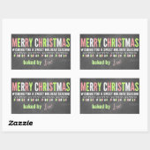 Kerst krijtbord gebakken goederen etiketten (Vel)