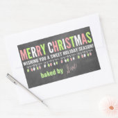 Kerst krijtbord gebakken goederen etiketten (Envelop)