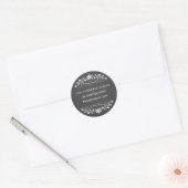 Kerst krijtbord Holly krans adres Stickers (Envelop)