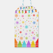 Kerst Krijtje Gift Tags | Leuke Favor voor in de K Cadeaulabel (Achterkant)