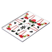 Kerst Kringelnotitieboek Sneeuwman Elf Notitieboek (Linkerzijde)