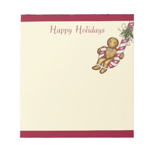 Kerst Kruidkoek Briefpapier Notitieblok (Voorkant)