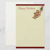 Kerst Kruidkoek Briefpapier Notitiepapier (Voorkant / Achterkant)