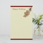 Kerst Kruidkoek Briefpapier Notitiepapier (Staand voorkant)