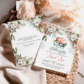 Kerst Kruidkoek Cookie Baby Shower Kaart