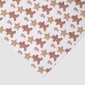 Kerst Kruidkoek Koekje Patroon Tissuepapier (Detail)