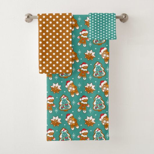 Kerst Kruidkoek Koekjes Bad Handdoek (Insitu)