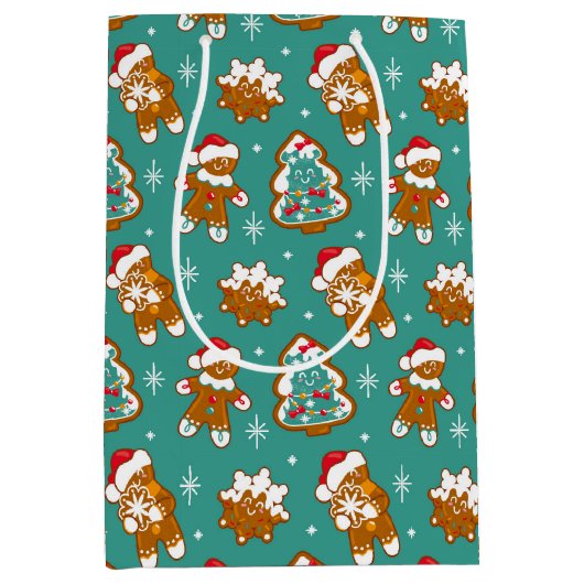 Kerst Kruidkoek Koekjes Medium Cadeauzakje (Voorkant)
