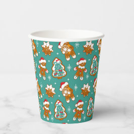 Kerst Kruidkoek Koekjes Papieren Bekers