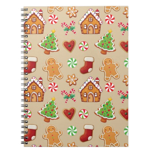 Kerst Kruidkoek Koekjes Planner Notitieboek (Voorkant)