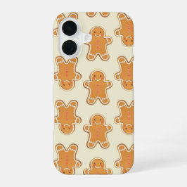 Kerst Kruidkoek Koekjes Print Hoesje iPhone 16 Hoesje