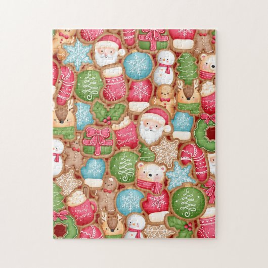 Kerst Kruidkoek Koekjes Puzzel (Verticaal)