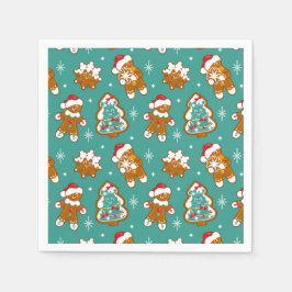 Kerst Kruidkoek Koekjes Servet