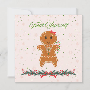 Kerst Kruidkoek Vrouw Kaart