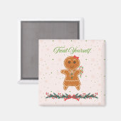 Kerst Kruidkoek Vrouw Magneet (Voorkant / Achterkant)