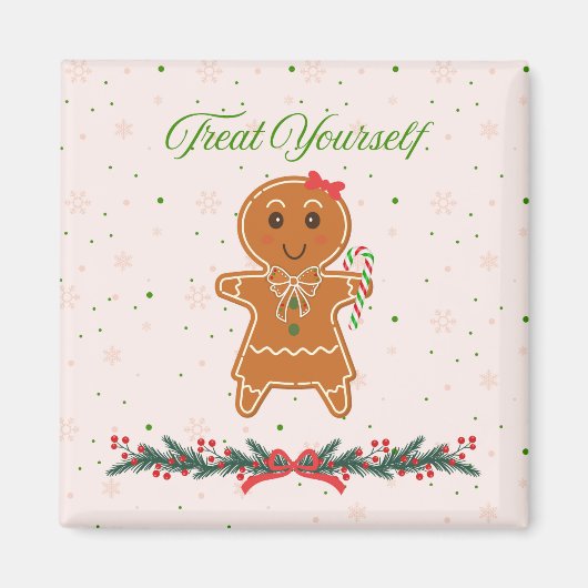 Kerst Kruidkoek Vrouw Magneet (Voorkant)