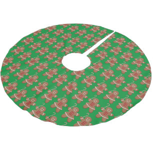 Kerst Kruidkoek Vrouw Met Suikerriet Kerstboom Rok