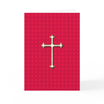 Kerst Kruis Rode-zijde Vrolijk Kerstfeest