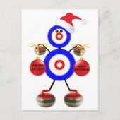 Kerst krullen feestdagenkaart (Voorkant)