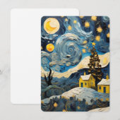 Kerst  Kunst Geïnspireerd door Van Gogh Feestdagenkaart (Voorkant / Achterkant)