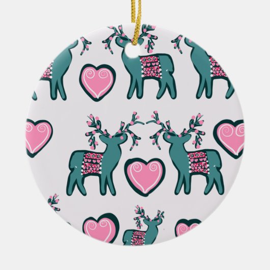 Kerst Kunst Keramisch Ornament (Voorkant)