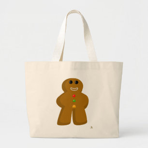 Kerst Kunst Spel Pret Kerstmis Suikerbrood Meeple Grote Tote Bag