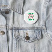 Kerst Kunst Toasty En Tipsy Ronde Button 5,7 Cm (In situ)