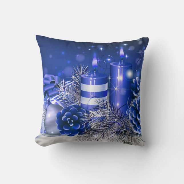 Kerst Kussen/Dekens en Dennenappels Kussen (Voorkant)