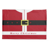 Kerst kussen Hoesje Grappig Santa Design Kussensloop (Achterkant)