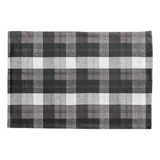 Kerst Kussen Hoesjes Rode XMAS Truck Plaid Wit Kussensloop (Achterkant-Links)