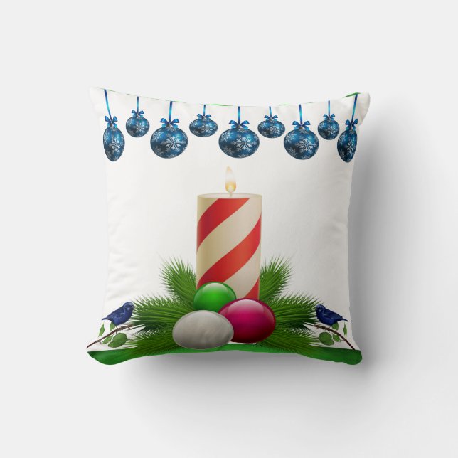 Kerst Kussen, Kerst Kaars Kussen (Voorkant)