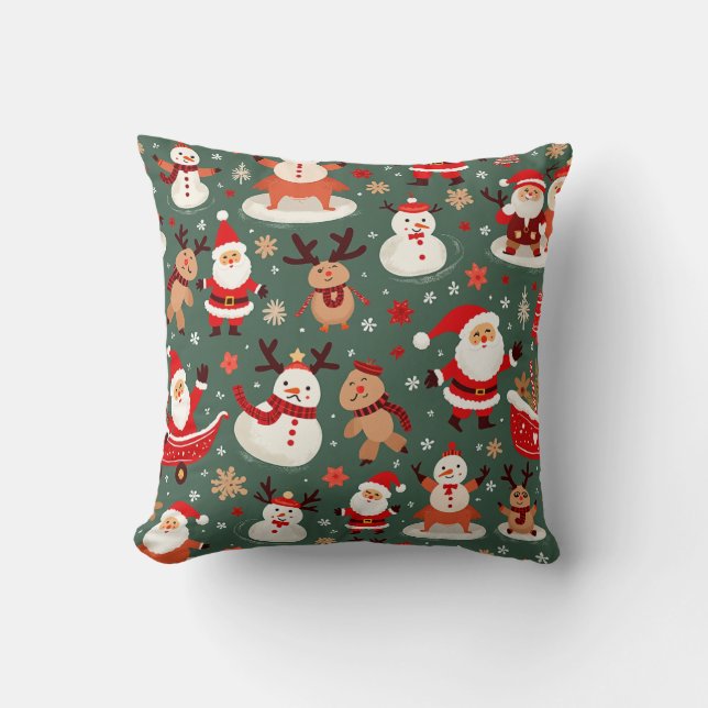Kerst kussen kussen (bewerken) (Voorkant)