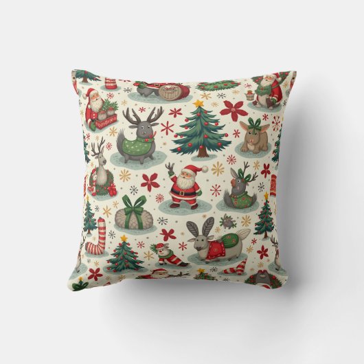 Kerst kussen kussen (bewerken) (Achterkant)