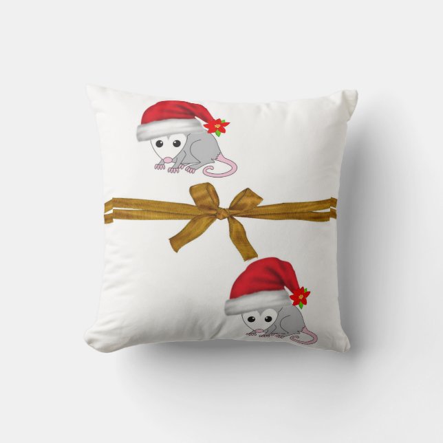 Kerst Kussen, Opossum Kussen (Voorkant)