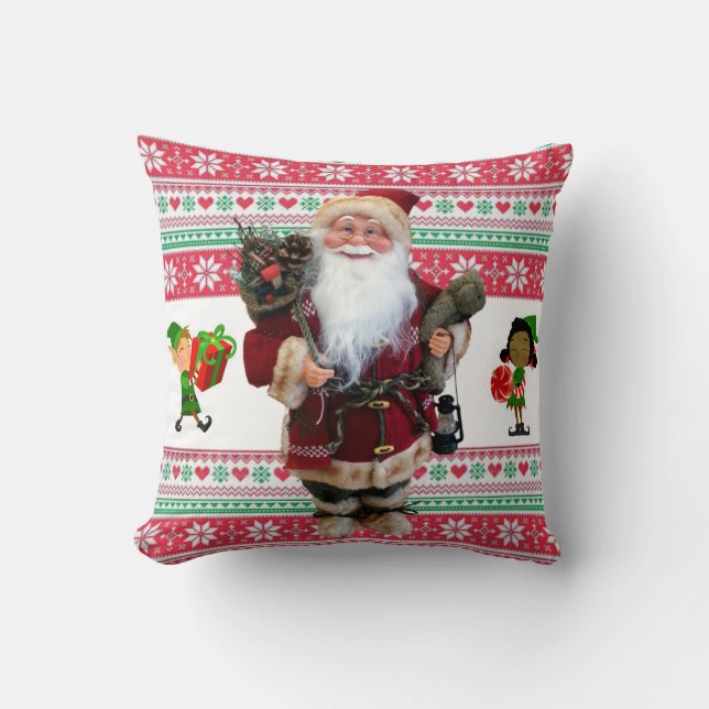 Kerst Kussen Santa (Voorkant)