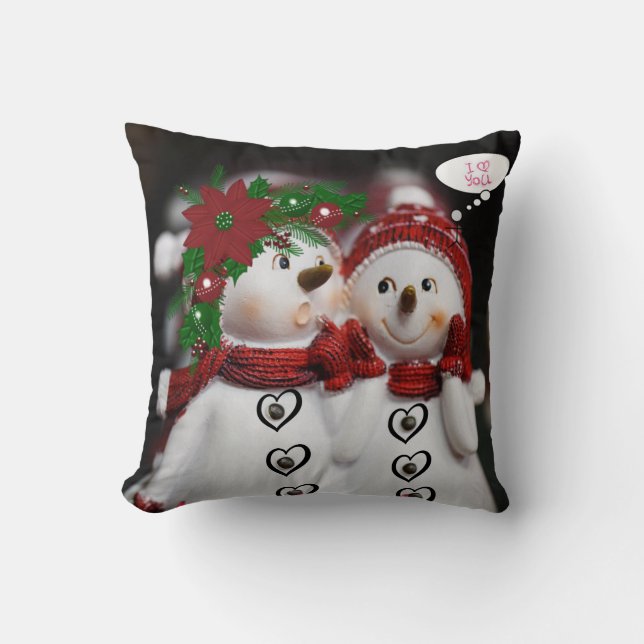 Kerst Kussen Sneeuwman (Voorkant)