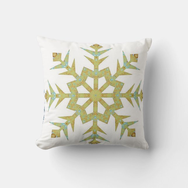 Kerst Kussen Sneeuwvlok (Voorkant)