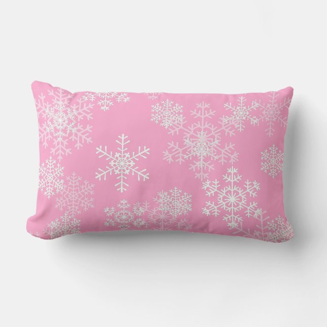 Kerst Kussen Sneeuwvlokken (Voorkant)