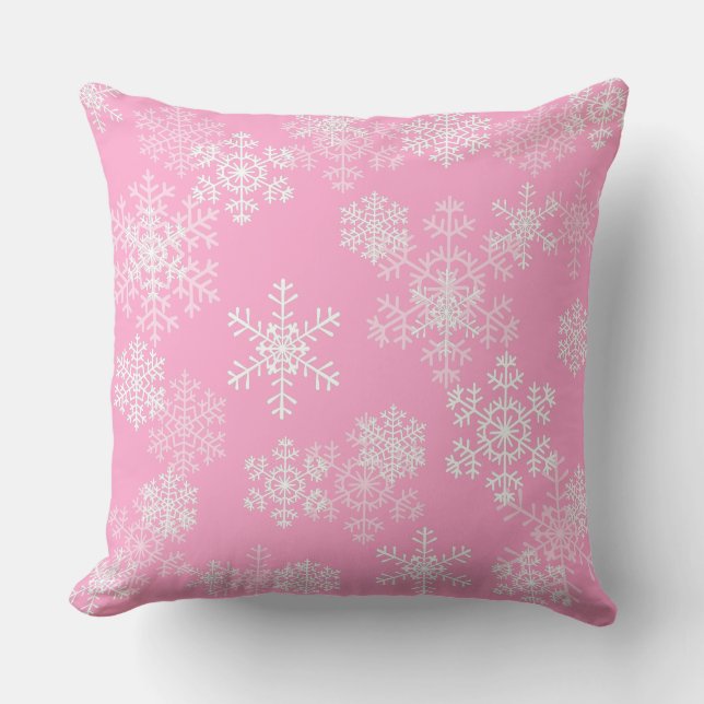 Kerst Kussen Sneeuwvlokken (Voorkant)